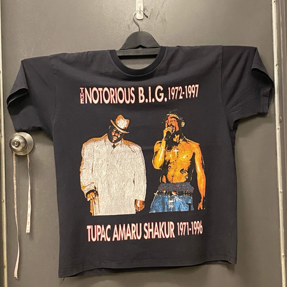 Vintage The Notorious B.I.G 1972-1997 Tupac Amaru Shakur 1971- 1996 T- shirt
